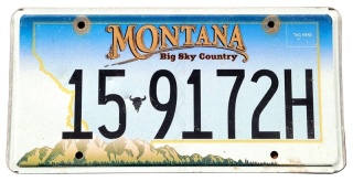 Montana - tablica z USA