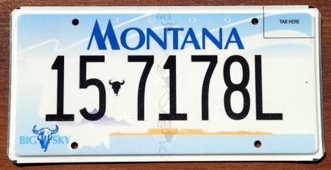 Montana - tablica z USA
