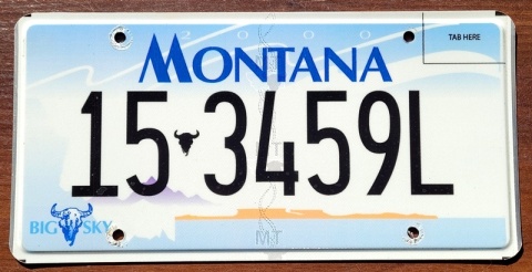 Montana - tablica z USA