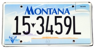 Montana - tablica z USA