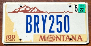 Montana 2022 - tablica z USA