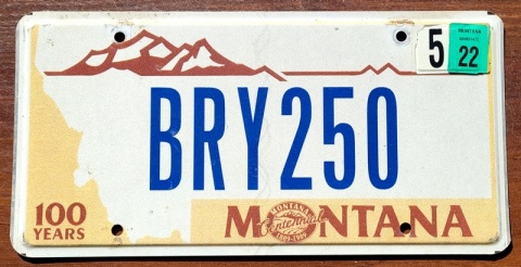 Montana 2022 - tablica z USA