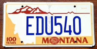 Montana - tablica z USA
