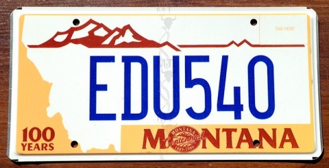 Montana - tablica z USA
