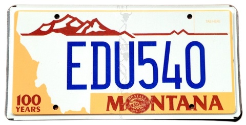 Montana - tablica z USA