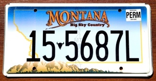 Montana - tablica z USA