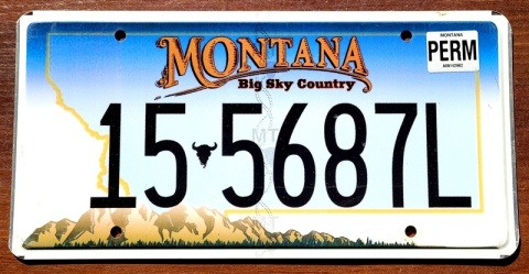 Montana - tablica z USA