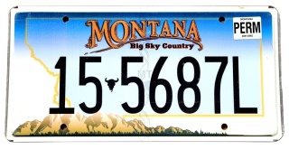 Montana - tablica z USA