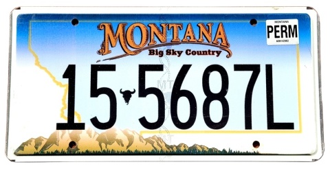 Montana - tablica z USA