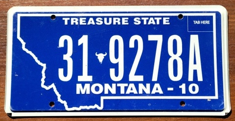 Montana - tablica z USA