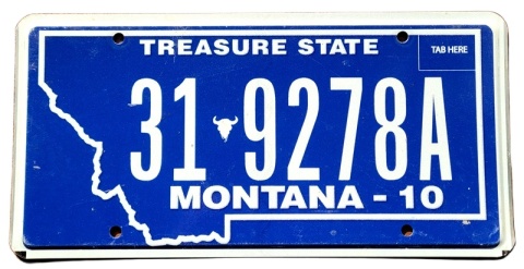 Montana - tablica z USA