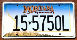 Montana - tablica z USA