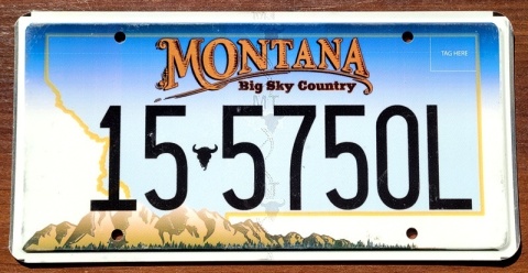 Montana - tablica z USA