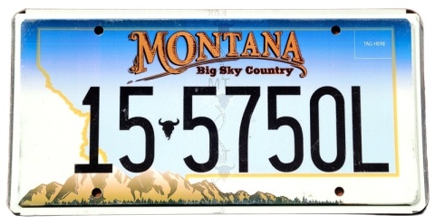 Montana - tablica z USA
