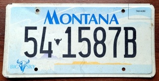 Montana - tablica z USA
