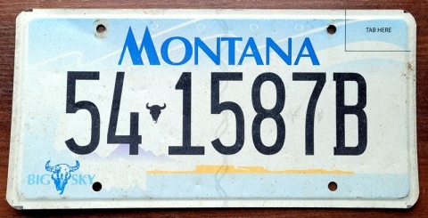 Montana - tablica z USA
