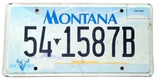 Montana - tablica z USA