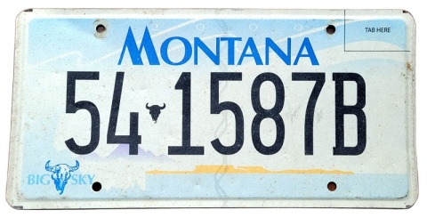 Montana - tablica z USA