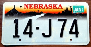 Nebraska 1999 - tablica z USA