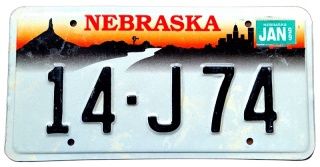 Nebraska 1999 - tablica z USA