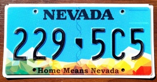 Nevada - tablica z USA