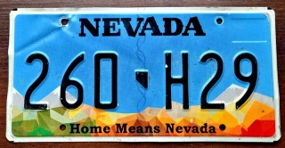 Nevada - tablica z USA