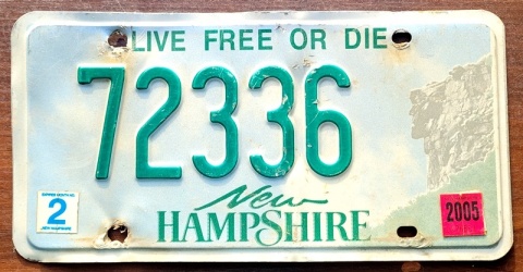 New Hampshire 2005 - tablica z USA