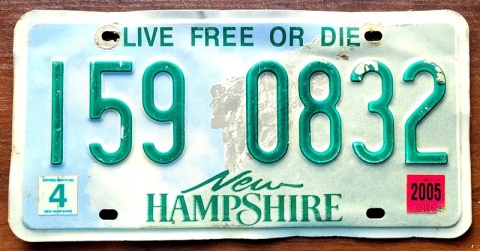 New Hampshire 2005 - tablica z USA