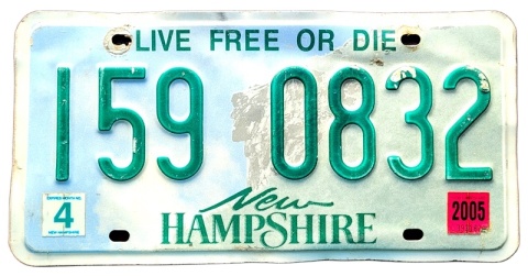 New Hampshire 2005 - tablica z USA