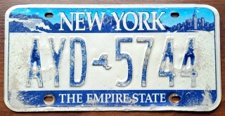 New York - tablica z USA