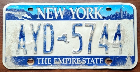 New York - tablica z USA