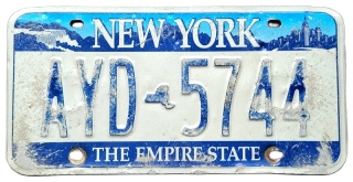New York - tablica z USA