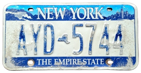 New York - tablica z USA