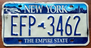 New York - tablica z USA