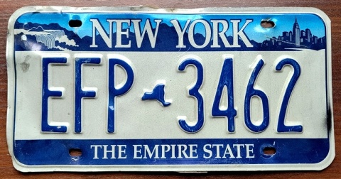 New York - tablica z USA