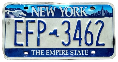 New York - tablica z USA