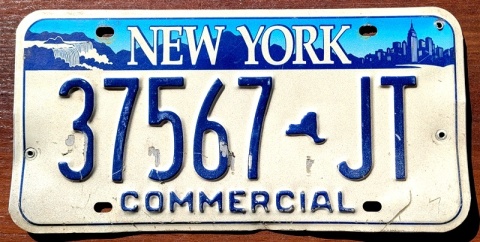 New York - tablica z USA