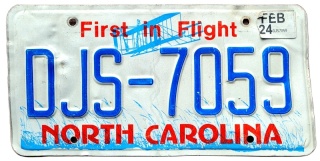 North Carolina 2024 - tablica z USA