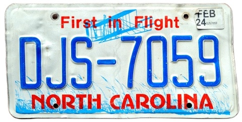 North Carolina 2024 - tablica z USA