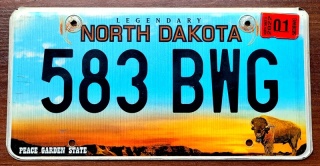 North Dakota 2022 - tablica z USA