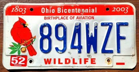 Ohio - tablica z USA
