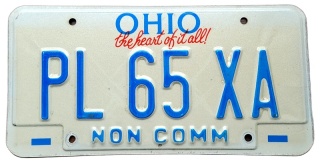 Ohio - tablica z USA