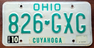Ohio - tablica z USA