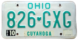 Ohio - tablica z USA