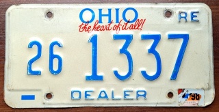Ohio - tablica z USA