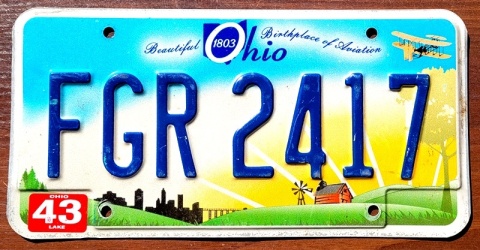 Ohio - tablica z USA
