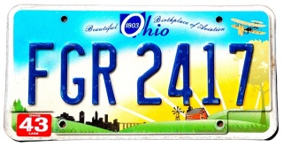 Ohio - tablica z USA