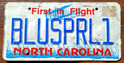 North Carolina - personalna - tablica z USA