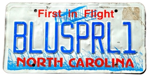 North Carolina - personalna - tablica z USA
