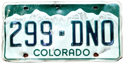 ROAD KILL - Colorado - tablica z USA